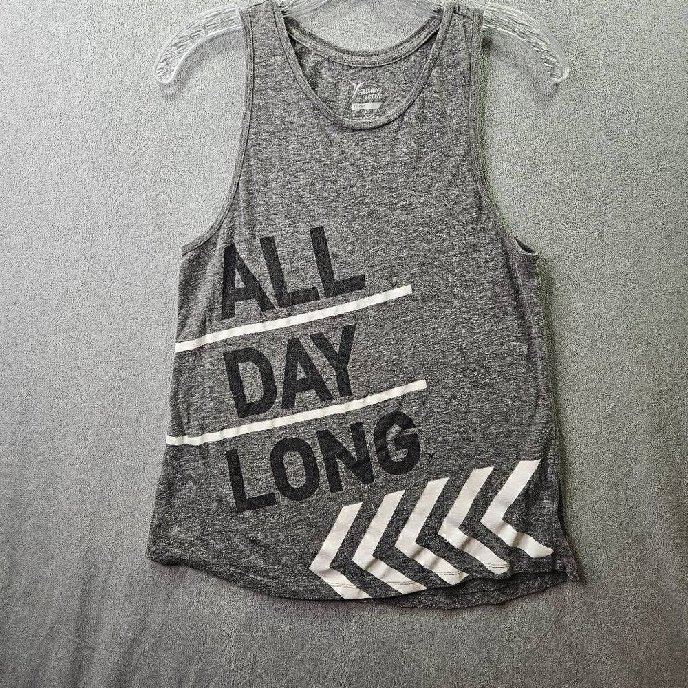 Old Navy Active Go-Dry Workout Tank Top Grey Womens Size M